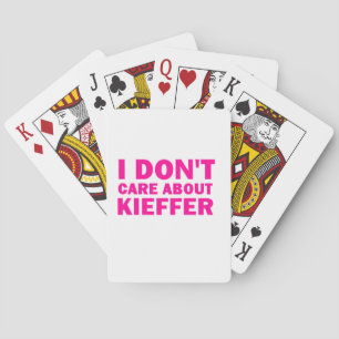 Baraja De Cartas ¡No cuido sobre Kieffer!