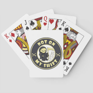 Baraja De Cartas No en mi cita de Halloween de Grim Reaper