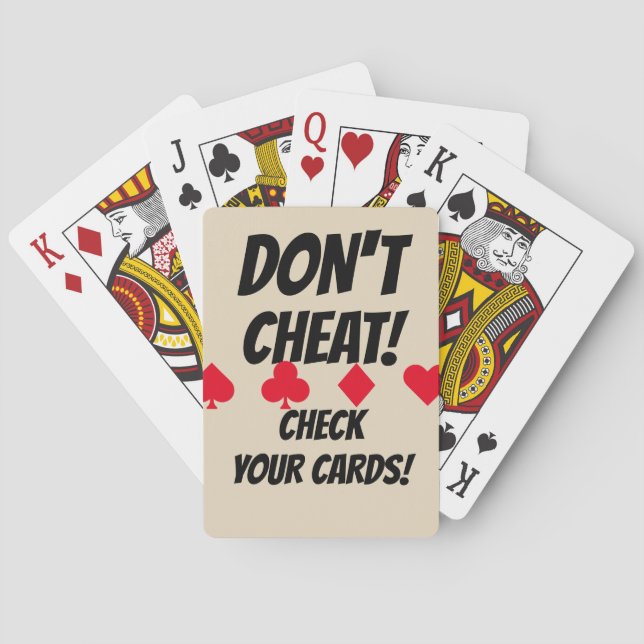 Baraja De Cartas No engañe divertido (Reverso)