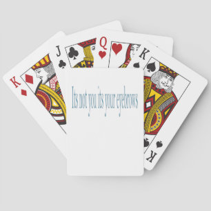 Baraja De Cartas No eres tú tus cejas.