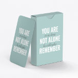 Baraja De Cartas No Estás Sola Recuerda La Pista De Inspiración<br><div class="desc">No Estás Sola Recuerda La Pista De Inspiración</div>
