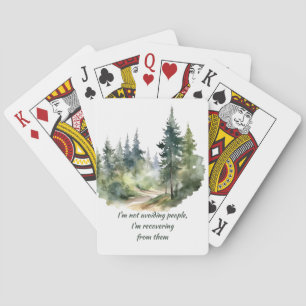 Baraja De Cartas No estoy evitando a la gente, me estoy recuperando