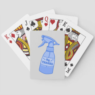 Baraja De Cartas No, Gracias. Botella de Spray Humor Sassy