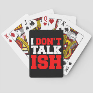 Baraja De Cartas No hablo con ISH