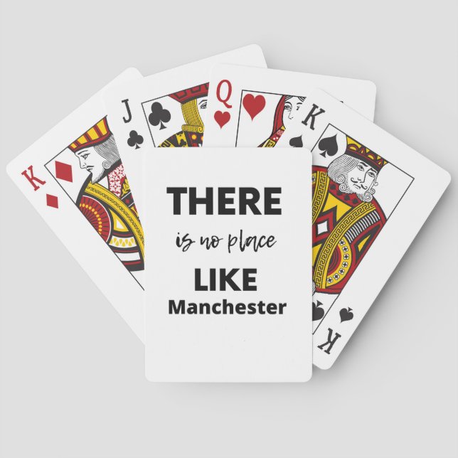 Baraja De Cartas no hay lugar como Manchester (Reverso)