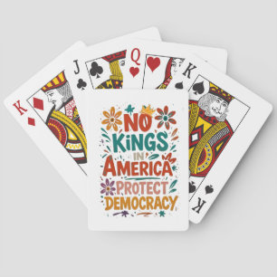 Baraja De Cartas No Hay Rey En América Democracia Americana