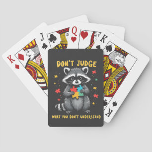 Baraja De Cartas No juzgues lo que no entiendes de Raccoon