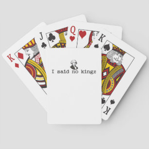 Baraja De Cartas No Kings In America Bold Casual