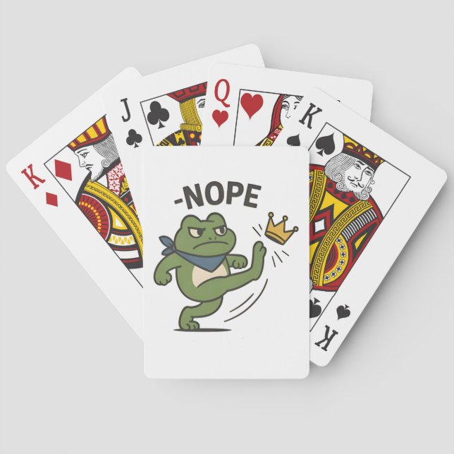 Baraja De Cartas No Kings in America Frog No Kings Democracy (Reverso)
