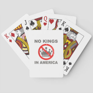 Baraja De Cartas No Kings In America Patriótico Casual