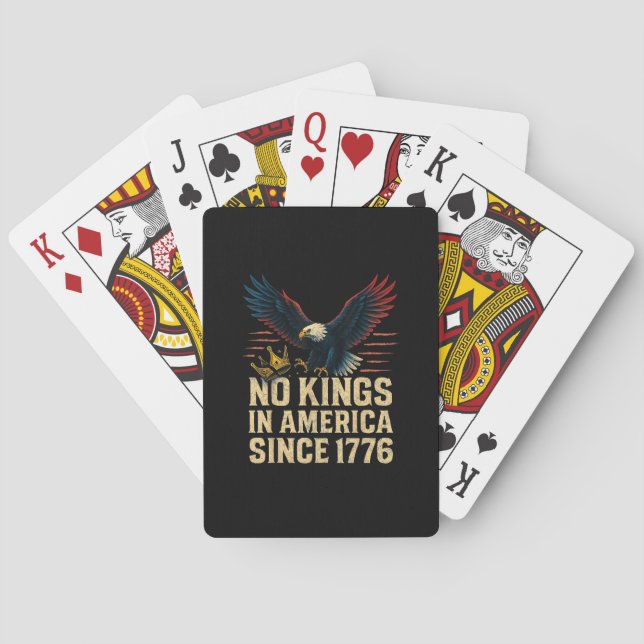 Baraja De Cartas No Kings In America Since 1776 Patriotic (Reverso)