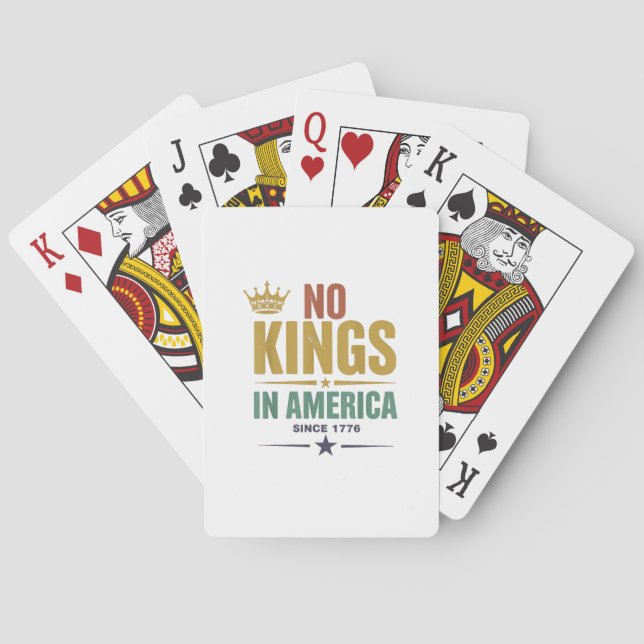 Baraja De Cartas No Kings In America Since 1776 Vintage Patriotic U (Reverso)