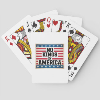 Baraja De Cartas No Kings In America USA Vintage Graphic