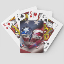 No más odio, corazón patriótico roto