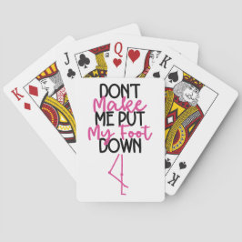 Baraja De Cartas No me hagas bajar el pie - Flamingo