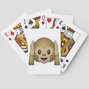 Baraja De Cartas No Oír a ningún mono malvado - Emoji