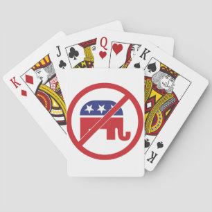 Baraja De Cartas No Política Elefante Republicano