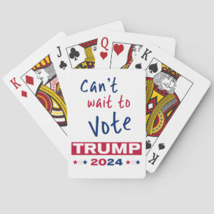 Baraja De Cartas No puedo esperar para votar TRUMP 2024