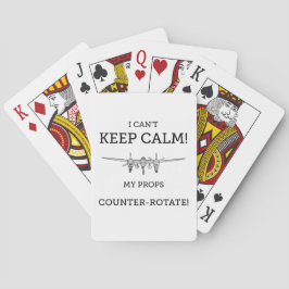 Baraja De Cartas No puedo mantener la calma. Contrarotación de mis 