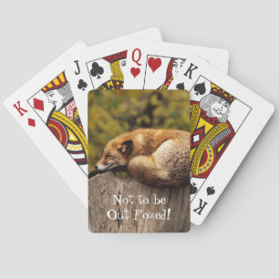 Baraja De Cartas No ser engañado Tarjetas de juego de zorro animal