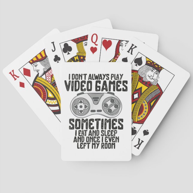 Baraja De Cartas No siempre juego videos juegos humor para juegos d (Reverso)