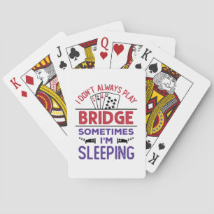 Baraja De Cartas No siempre toco el puente a veces duermo