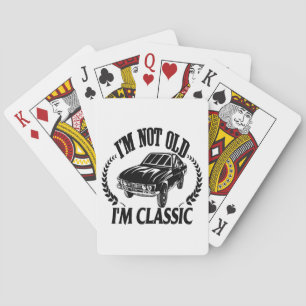 Baraja De Cartas No soy viejo soy clásico divertido coche