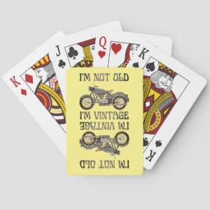 Baraja De Cartas NO SOY VIEJO, SOY VINTAGE divertido cumpleaños