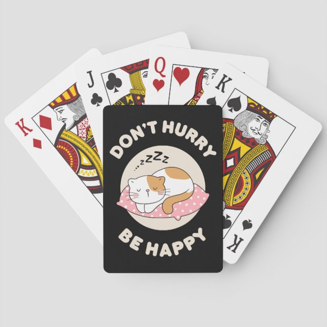 Baraja De Cartas No te apresures sé feliz (Reverso)