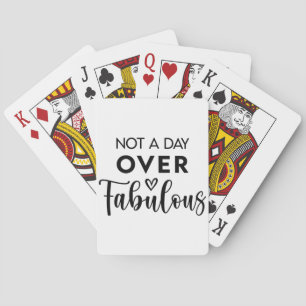 Baraja De Cartas No un día más que fabuloso – divertido cumpleaños