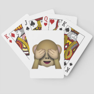 Baraja De Cartas No ver Mono Malvado - Emoji