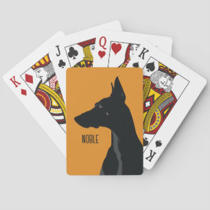 Baraja De Cartas Noble Black Doberman