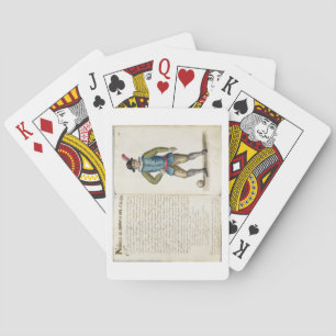Baraja De Cartas Noble que juega al fútbol, veneciano (manuscrito)