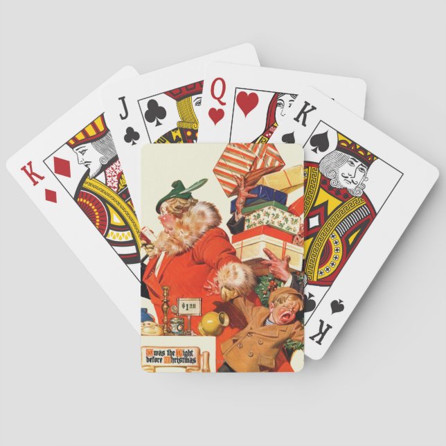 Baraja De Cartas Noche antes del navidad (Reverso)