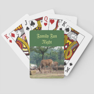 Baraja De Cartas Noche de diversión familiar jugando cartas, gacela