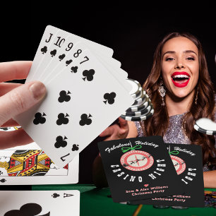 Baraja De Cartas Noche de fiesta de póquer Blackjack del casino Hol