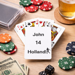 Baraja De Cartas Noche de fútbol personalizada de Holanda