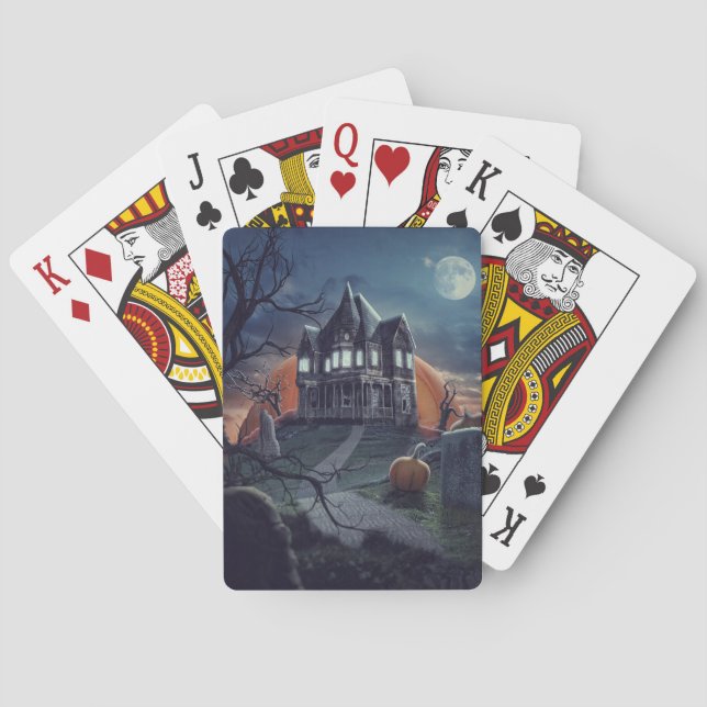 Baraja De Cartas Noche de horror de Halloween (Reverso)