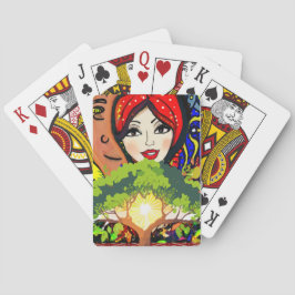 Baraja De Cartas Noche de juego de la Dama Suerte