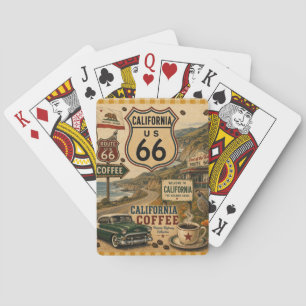 Baraja De Cartas Noche de Juego Ruta 66 Auto Clásico