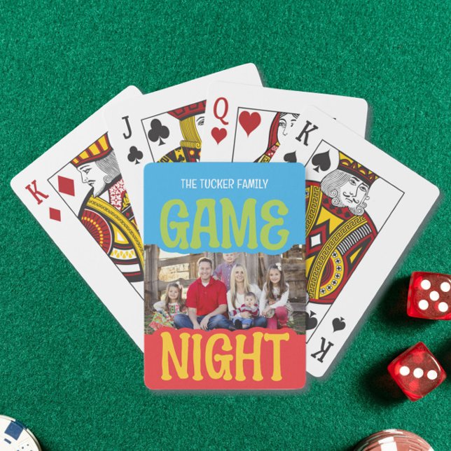 Baraja De Cartas Noche de Juegos Familiares Foto Divertida y Colori (Subido por el creador)