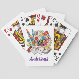 Baraja De Cartas Noche de juegos personalizada 