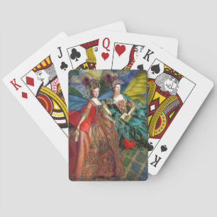 Baraja De Cartas Noche estrellada Doncella Rococó Alas de Mariposa