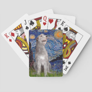 Baraja De Cartas Noche estrellada: Wolfhound irlandés