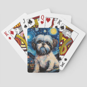Baraja De Cartas Noche Shih Tzu Starry