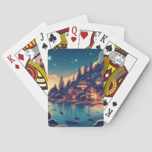 Baraja De Cartas Noche soñadora en la costa