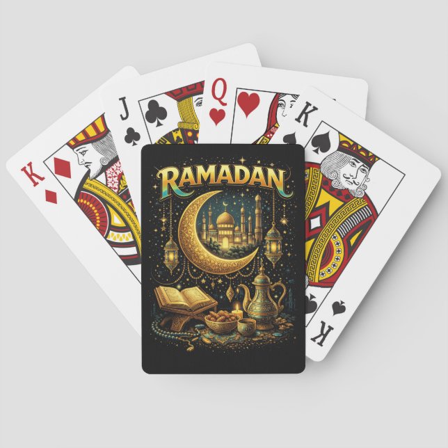 Baraja De Cartas Noches doradas de Ramadán (Reverso)