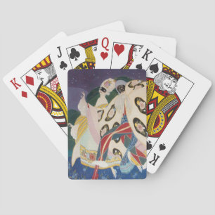 Baraja De Cartas NOCTURNA CON MÁSCARAS / Mascarada veneciana Art Dé