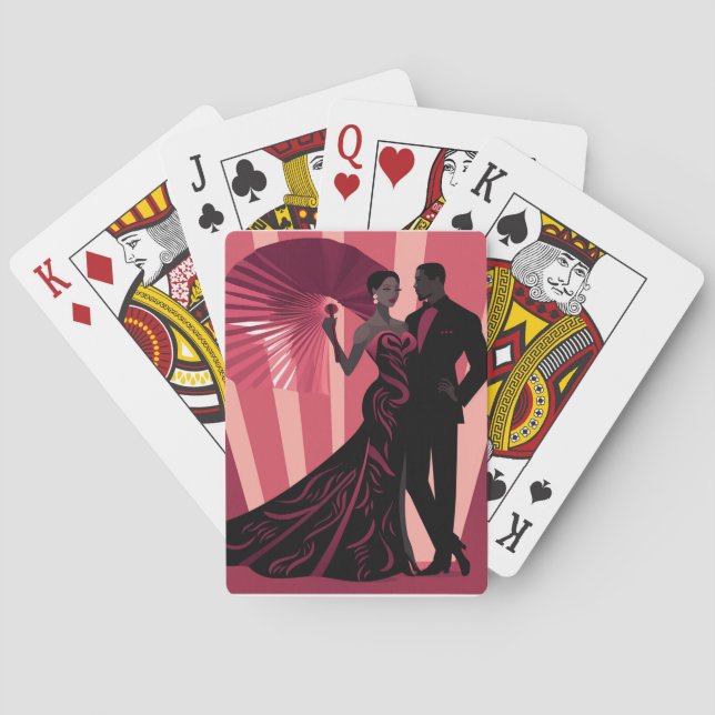 BARAJA DE CARTAS NOIR ELEGANCE-RED #1 (Reverso)