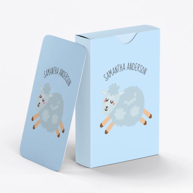Baraja De Cartas Nombra Azul Pastel De Belleza Moderna Y Nombre De  (Subido por el creador)